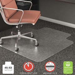 Deflect-o - Chair Mats Style: Beveled Edge Shape: Rectangular - Benchmark Tooling