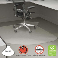 Deflect-o - Chair Mats Style: Straight Edge Shape: L-Shaped - Benchmark Tooling