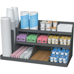 Mind Reader - Condiments & Dispensers Breakroom Accessory Type: Condiment Dispenser Breakroom Accessory Description: Extra Large Coffee Condiment and Accessory Organizer - Benchmark Tooling