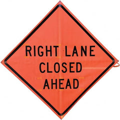 VizCon - "Men Working," 48" Wide x 48" High Vinyl Construction Roadway Sign - Benchmark Tooling