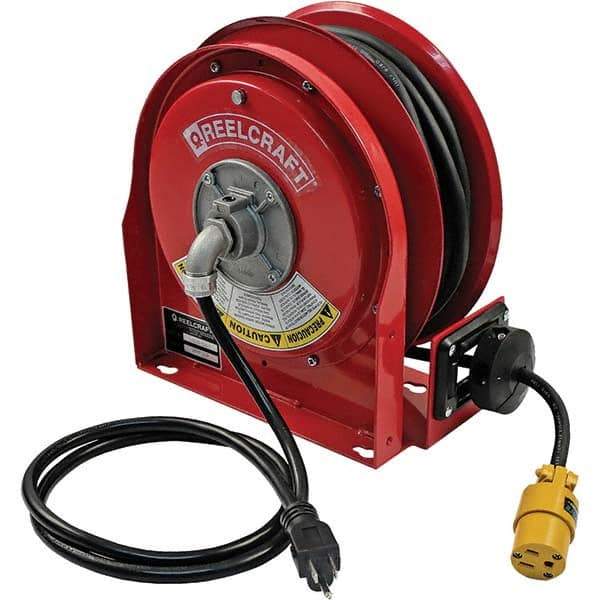 Reelcraft - Cord & Cable Reels End Type: Single Outlet Cable Length (Feet): 30 - Benchmark Tooling