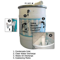 Zebra Skimmers - Oil & Water Filters & Separators Pipe Size: 0.5 (Inch) End Connections: Socket & Spigot - Benchmark Tooling