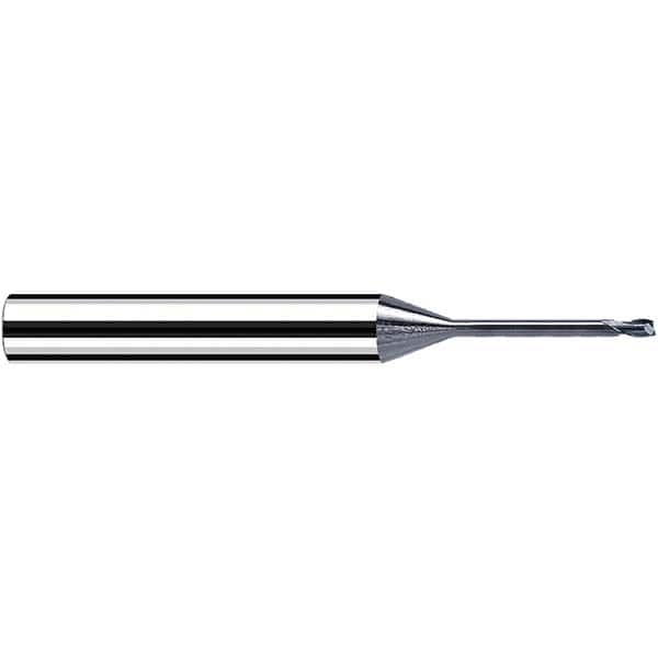 Fraisa - 0.8mm Diam 2 Flute Solid Carbide 0.2mm Corner Radius End Mill - Benchmark Tooling