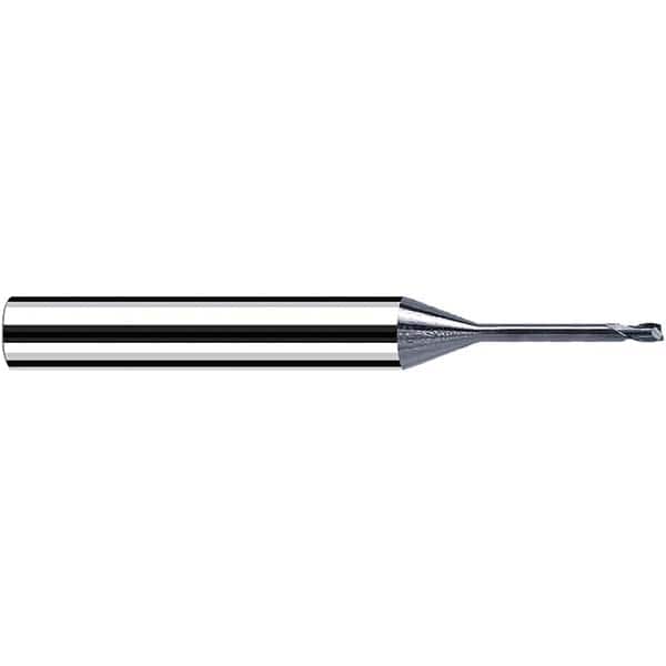 Fraisa - 2.5mm Diam 2 Flute Solid Carbide 0.5mm Corner Radius End Mill - Benchmark Tooling