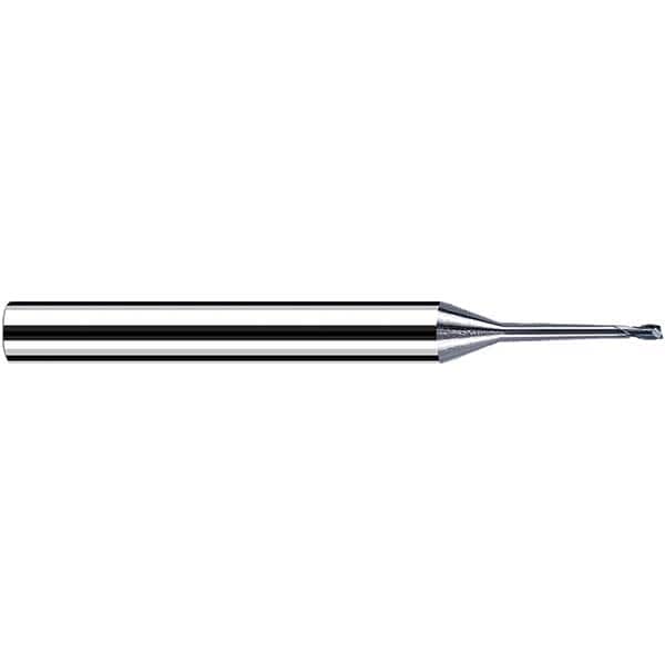 Fraisa - 0.6mm Diam 2 Flute Solid Carbide 0.1mm Corner Radius End Mill - Benchmark Tooling