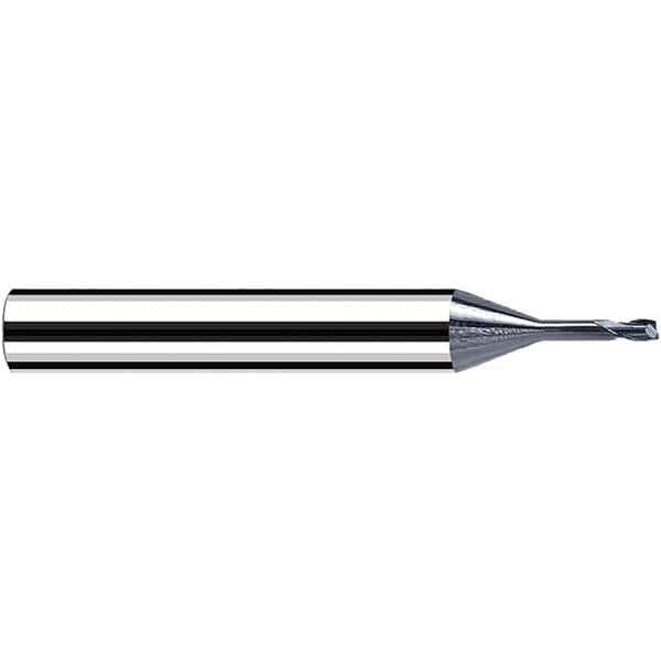 Fraisa - 1mm Diam 2 Flute Solid Carbide 0.3mm Corner Radius End Mill - Benchmark Tooling