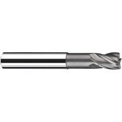 Fraisa - 10mm Diam 4 Flute Solid Carbide 0.5mm Corner Radius End Mill - Benchmark Tooling