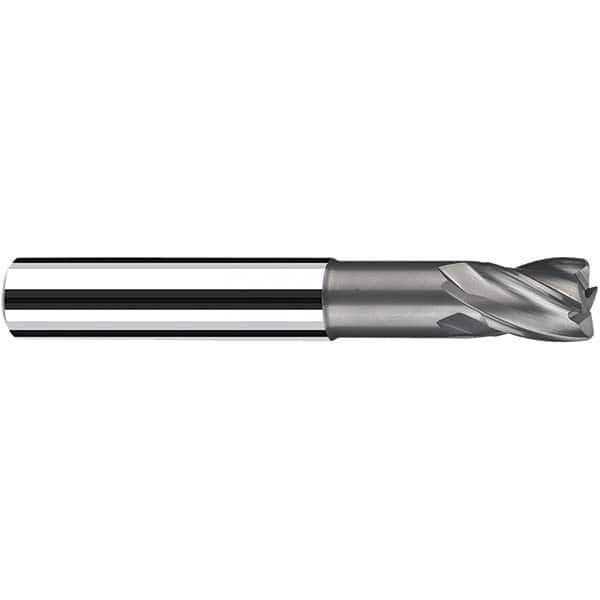 Fraisa - 8mm Diam 4 Flute Solid Carbide 0.5mm Corner Radius End Mill - Benchmark Tooling