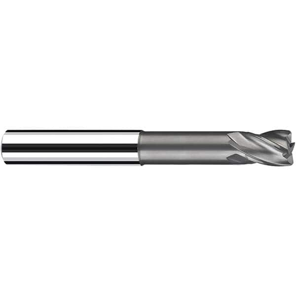 Fraisa - 12mm Diam 4 Flute Solid Carbide 1mm Corner Radius End Mill - Benchmark Tooling