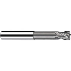 Fraisa - 4mm Diam 4 Flute Solid Carbide 1mm Corner Radius End Mill - Benchmark Tooling