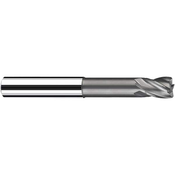 Fraisa - 5mm Diam 4 Flute Solid Carbide 0.5mm Corner Radius End Mill - Benchmark Tooling
