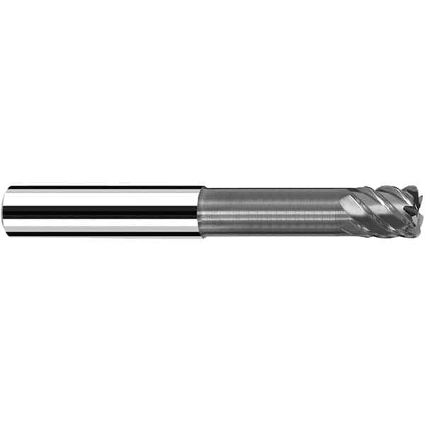 Fraisa - 12mm Diam 4 Flute Solid Carbide 0.5mm Corner Radius End Mill - Benchmark Tooling