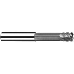 Fraisa - 12mm Diam 4 Flute Solid Carbide 0.5mm Corner Radius End Mill - Benchmark Tooling