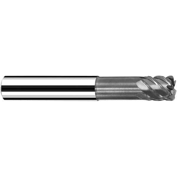 Fraisa - 6mm Diam 4 Flute Solid Carbide 1mm Corner Radius End Mill - Benchmark Tooling