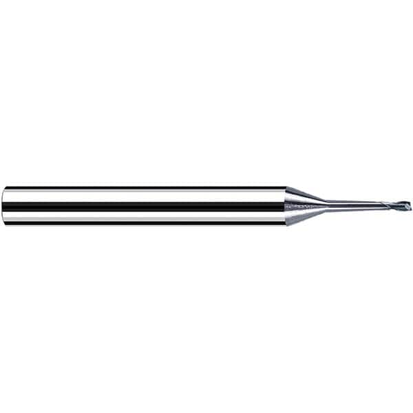 Fraisa - 2.5mm Diam 2 Flute Solid Carbide 0.2mm Corner Radius End Mill - Benchmark Tooling