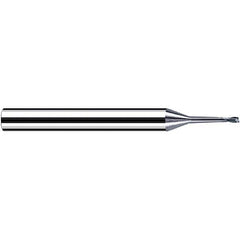 Fraisa - 2mm Diam 2 Flute Solid Carbide 0.2mm Corner Radius End Mill - Benchmark Tooling