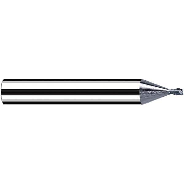 Fraisa - 2mm Diam 2 Flute Solid Carbide 0.2mm Corner Radius End Mill - Benchmark Tooling