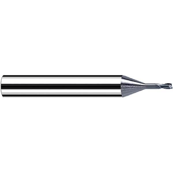Fraisa - 2mm Diam 2 Flute Solid Carbide 0.2mm Corner Radius End Mill - Benchmark Tooling