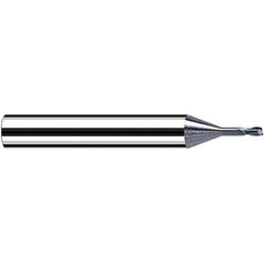 Fraisa - 2mm Diam 2 Flute Solid Carbide 0.5mm Corner Radius End Mill - Benchmark Tooling