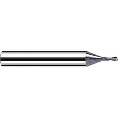 Fraisa - 0.5mm Diam 2 Flute Solid Carbide 0.1mm Corner Radius End Mill - Benchmark Tooling