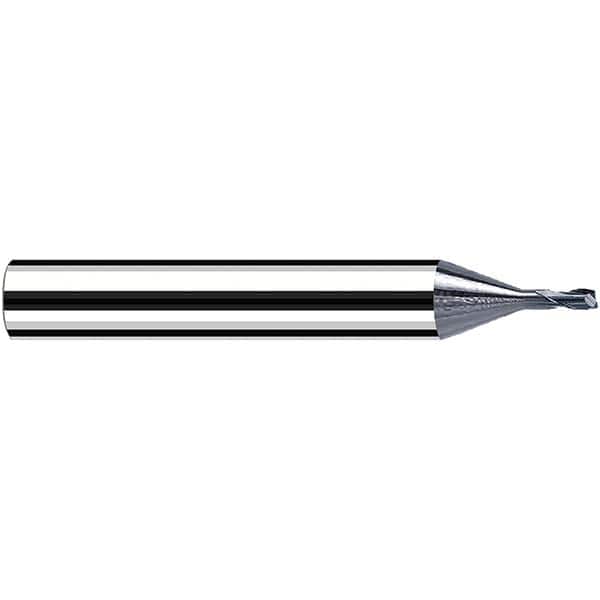 Fraisa - 2.5mm Diam 2 Flute Solid Carbide 0.2mm Corner Radius End Mill - Benchmark Tooling