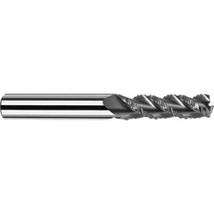 Fraisa - 3/8" Diam, 1-1/2" LOC, 3 Flute Solid Carbide Roughing Square End Mill - Benchmark Tooling