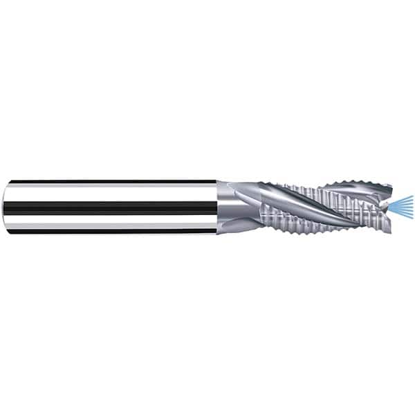 Fraisa - 8mm Diam, 18mm LOC, 3 Flute Solid Carbide Roughing Square End Mill - Benchmark Tooling