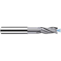Fraisa - 8mm Diam, 18mm LOC, 3 Flute Solid Carbide Roughing Square End Mill - Benchmark Tooling