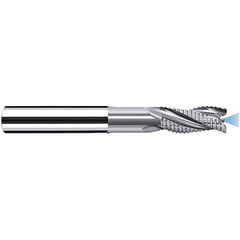 Fraisa - 8mm Diam, 18mm LOC, 3 Flute Solid Carbide Roughing Square End Mill - Benchmark Tooling