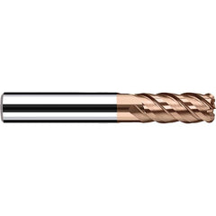 Fraisa - 4mm Diam 4 Flute Solid Carbide 0.5mm Corner Radius End Mill - Benchmark Tooling