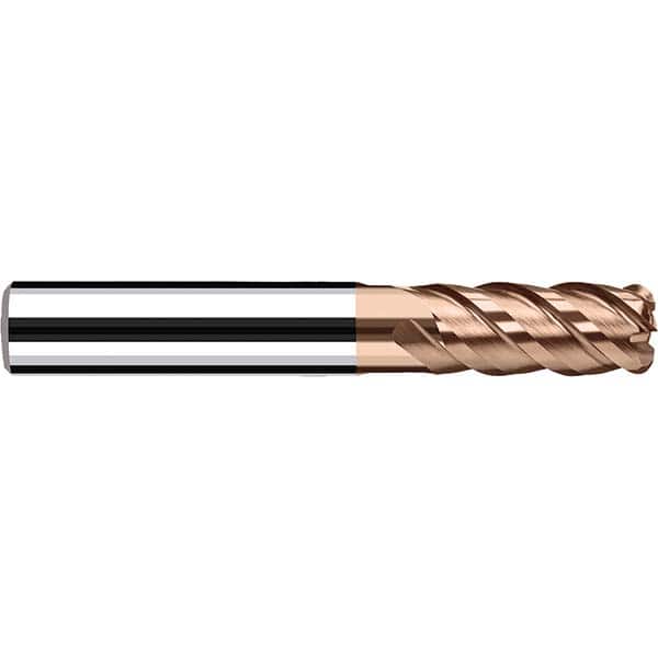 Fraisa - 4mm Diam 4 Flute Solid Carbide 0.2mm Corner Radius End Mill - Benchmark Tooling