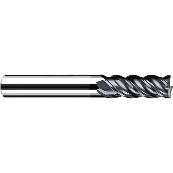 Fraisa - 1" Diam 4 Flute Solid Carbide 0.09" Corner Radius End Mill - Benchmark Tooling