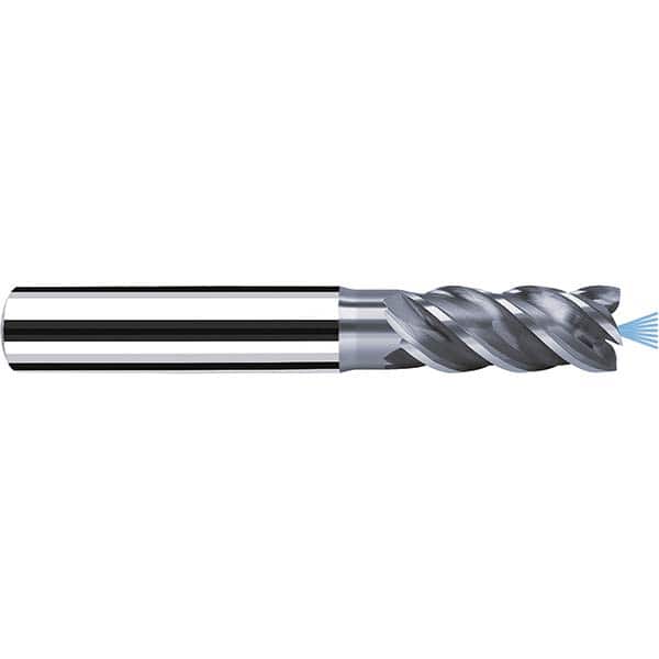 Fraisa - 1/4" Diam 4 Flute Solid Carbide 0.006" Corner Radius End Mill - Benchmark Tooling