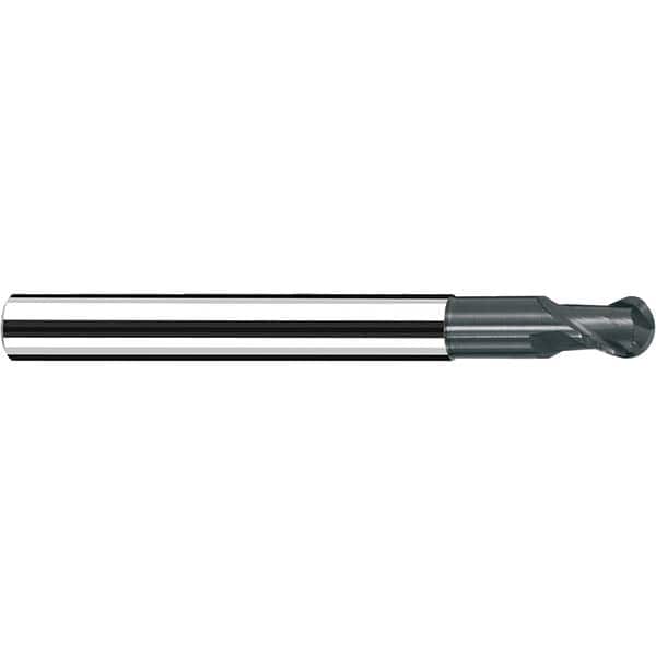 Fraisa - 1/4" Diam, 1/4" LOC, 2 Flute Solid Carbide Ball End Mill - Benchmark Tooling