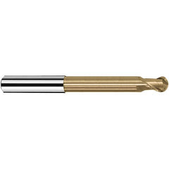 Fraisa - 8mm Diam, 9mm LOC, 2 Flute Solid Carbide Ball End Mill - Benchmark Tooling