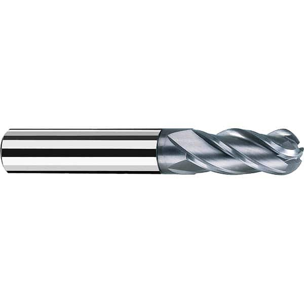 Fraisa - 5/8" Diam, 1-1/4" LOC, 4 Flute Solid Carbide Ball End Mill - Benchmark Tooling