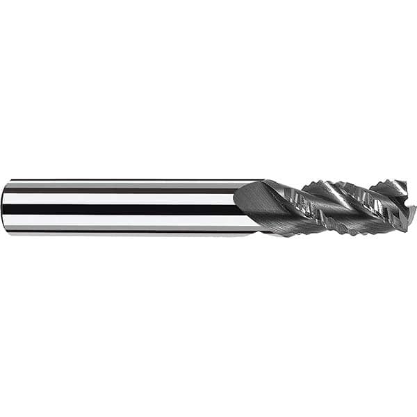 Fraisa - 3/8" Diam, 1" LOC, 3 Flute Solid Carbide Roughing Square End Mill - Benchmark Tooling