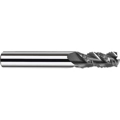Fraisa - 3/8" Diam, 1" LOC, 3 Flute Solid Carbide Roughing Square End Mill - Benchmark Tooling