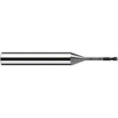 Fraisa - 0.3mm Diam 2 Flute Solid Carbide Corner Radius End Mill - Benchmark Tooling