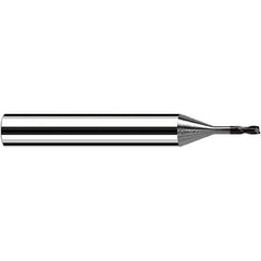 Fraisa - 1mm Diam 2 Flute Solid Carbide 0.05mm Corner Radius End Mill - Benchmark Tooling