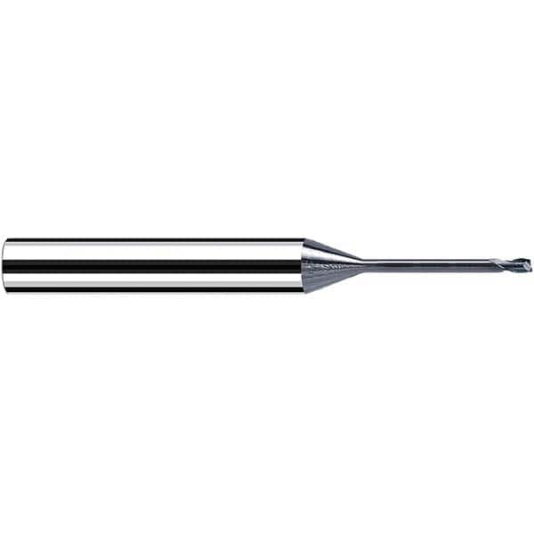 Fraisa - 0.6mm, 6mm LOC, 57mm OAL, 2 Flute Solid Carbide Square End Mill - Benchmark Tooling