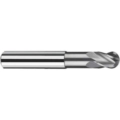 Fraisa - 10mm Diam, 11mm LOC, 4 Flute Solid Carbide Ball End Mill - Benchmark Tooling