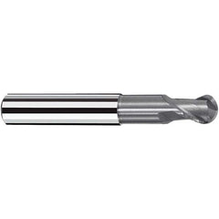 Fraisa - 5mm Diam, 6mm LOC, 2 Flute Solid Carbide Ball End Mill - Benchmark Tooling