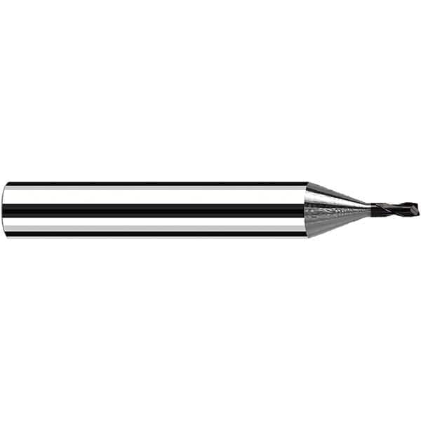 Fraisa - 4mm Diam 2 Flute Solid Carbide 0.2mm Corner Radius End Mill - Benchmark Tooling