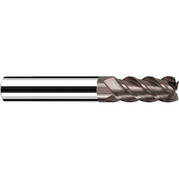 Fraisa - 3/8, 1" LOC, 3/8" Shank Diam, 3" OAL, 4 Flute Solid Carbide Square End Mill - Benchmark Tooling