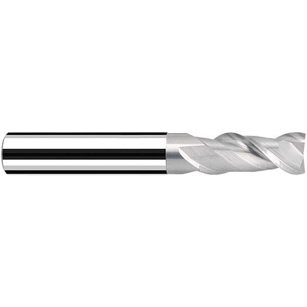 Square End Mill: 38mm LOC, 104mm OAL, 2 Flutes, Solid Carbide Single End, Celero Finish, Spiral Flute, 40 ™ Variable Helix, Centercutting, RH Cut, RH Flute, Series AX-NV2