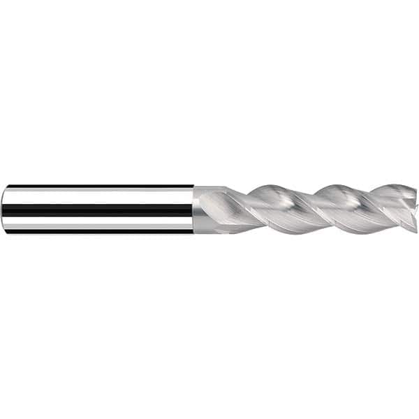 Fraisa - 3/8, 1-1/8" LOC, 3/8" Shank Diam, 3" OAL, 3 Flute Solid Carbide Square End Mill - Benchmark Tooling
