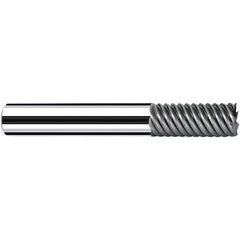 Square End Mill: 38mm LOC, 104mm OAL, 7 Flutes, Solid Carbide Single End, Spiral Flute, 65 ° Helix, RH Cut, RH Flute, Series Multicut XF