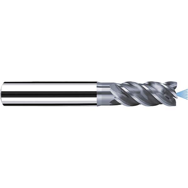 Fraisa - 3/16" Diam 4 Flute Solid Carbide 0.004" Corner Radius End Mill - Benchmark Tooling