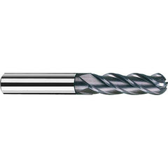 Fraisa - 3/16" Diam, 1" LOC, 4 Flute Solid Carbide Ball End Mill - Benchmark Tooling